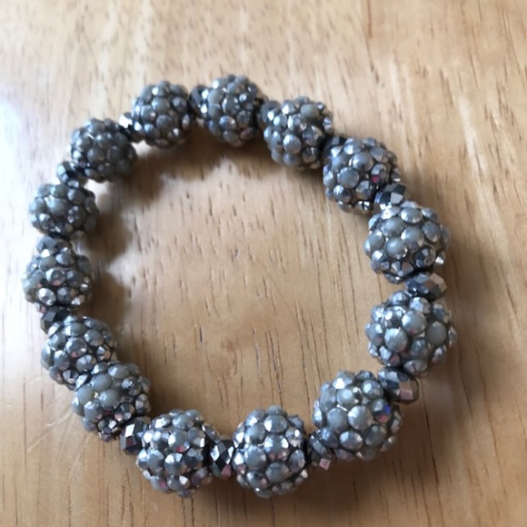 Metallic Silver Color bracelet Retro Disco Trendy - Picture 6 of 8